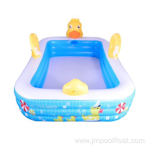 2022 New Design Yellow Duck Rectangle Paddling Pool